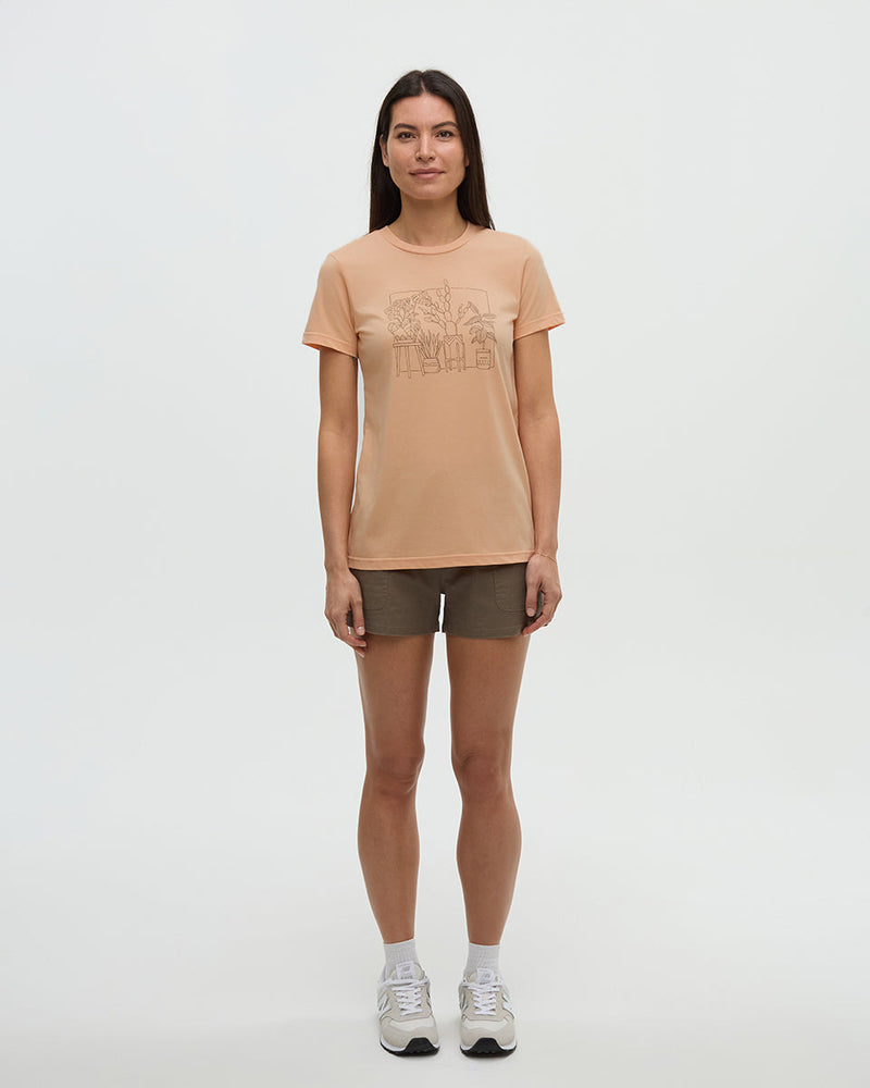 Orange-Treeblend-Regular-Graphic-T-Shirt