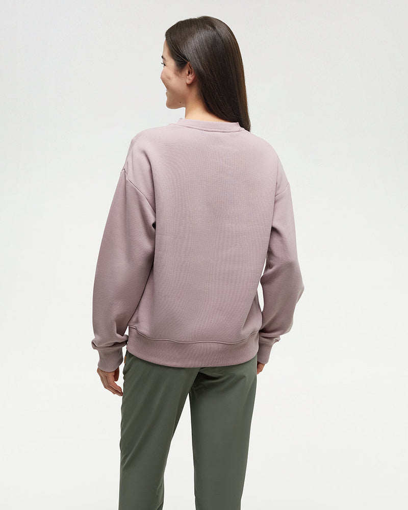 Pink-Crew-Neck-Graphic-Sweatershirt