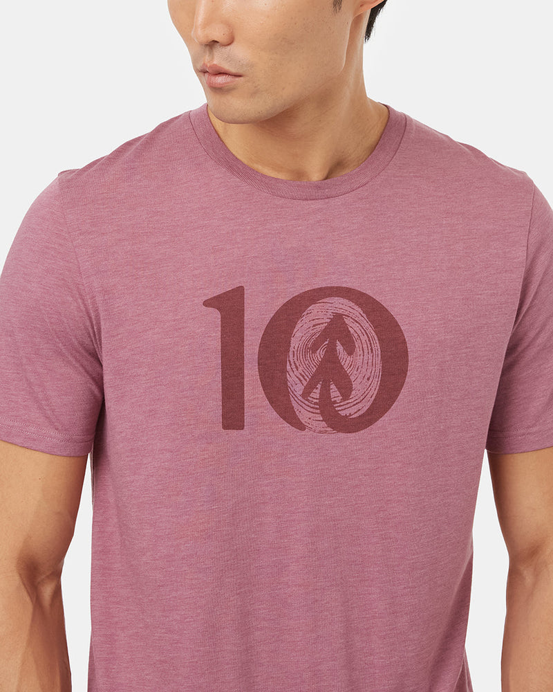 Pink-Crew-Neck-Short-Sleeve-T-Shirt