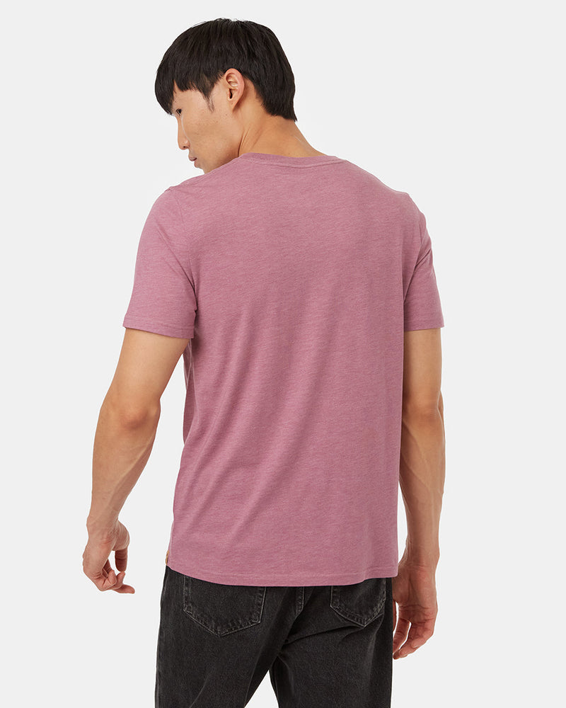 Pink-Crew-Neck-Short-Sleeve-T-Shirt
