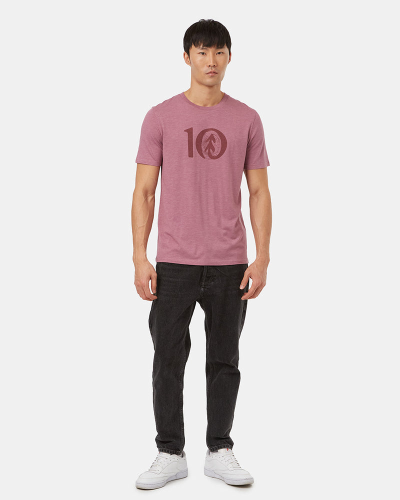 Pink-Crew-Neck-Short-Sleeve-T-Shirt