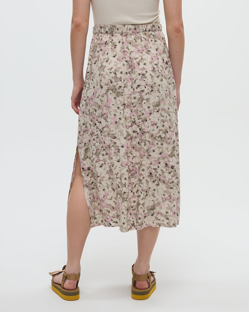Pink-EcoWoven-Crepe-Skirt