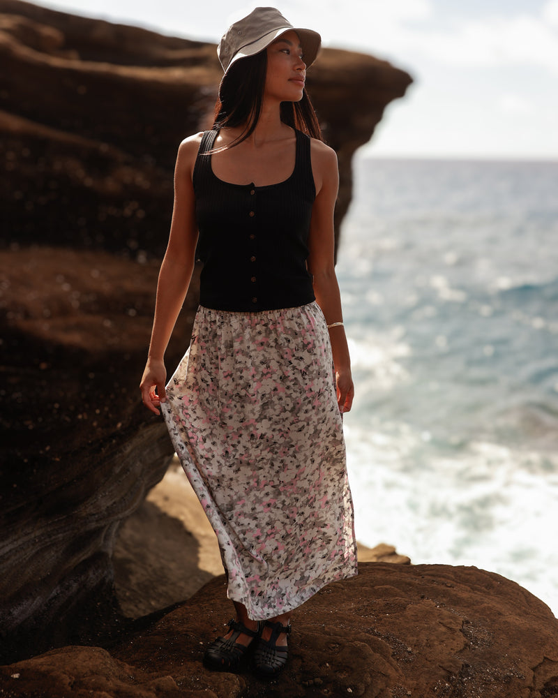 Pink-EcoWoven-Crepe-Skirt-TCW5674-6193