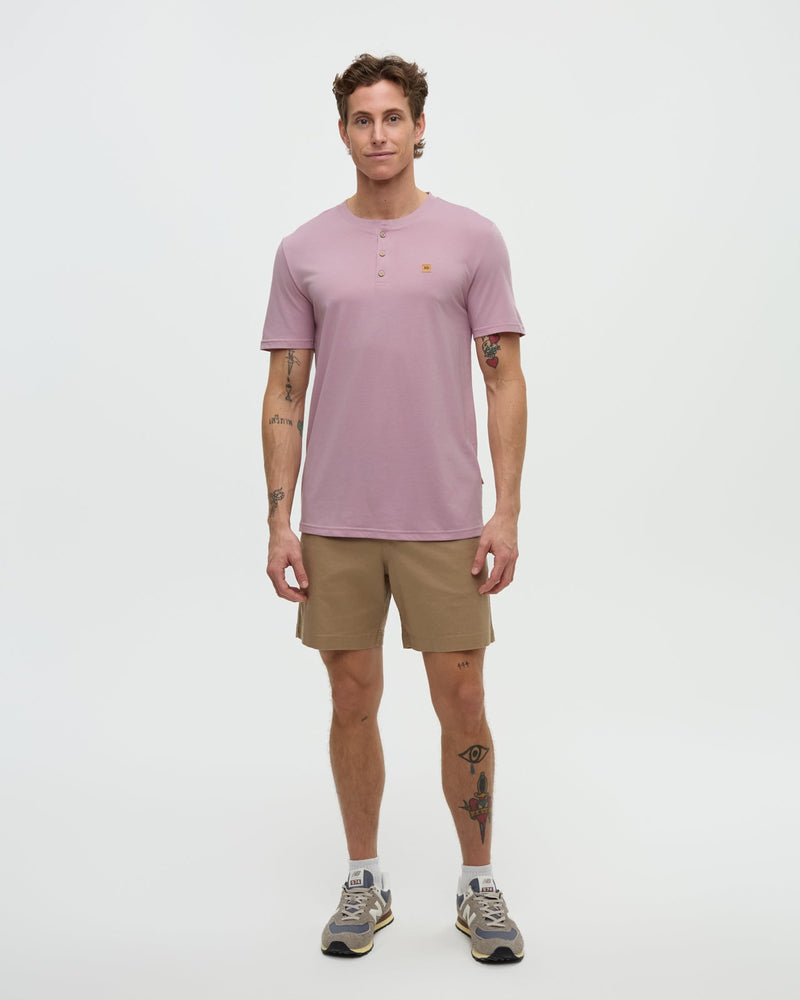 Pink-Treeblend-Basic-Shortsleeve-Button-Shirt