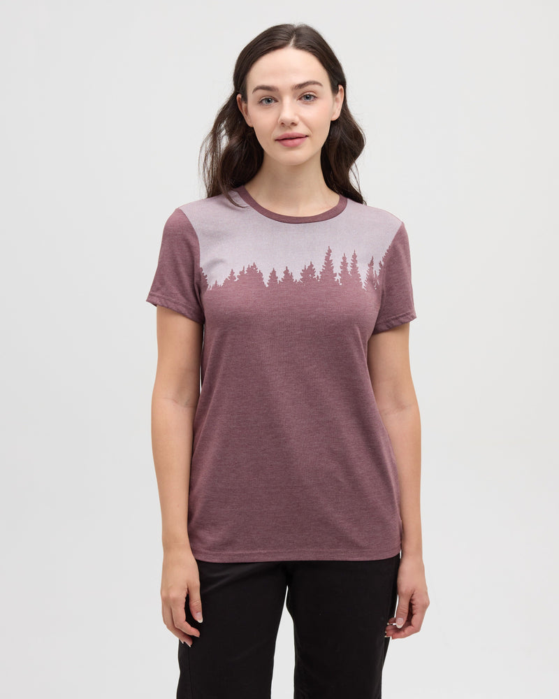 Purple-TreeBlend-Regular-Graphic-T-Shirt