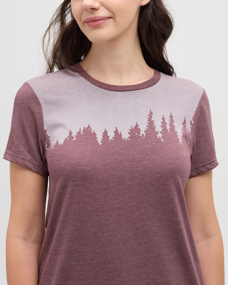 Purple-TreeBlend-Regular-Graphic-T-Shirt