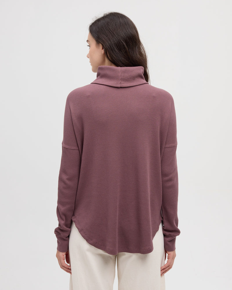 Purple-TreeWaffle-Turtleneck-Longsleeve