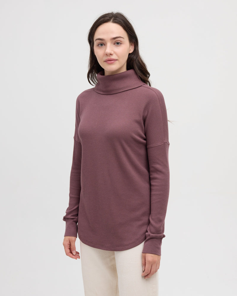 Purple-TreeWaffle-Turtleneck-Longsleeve