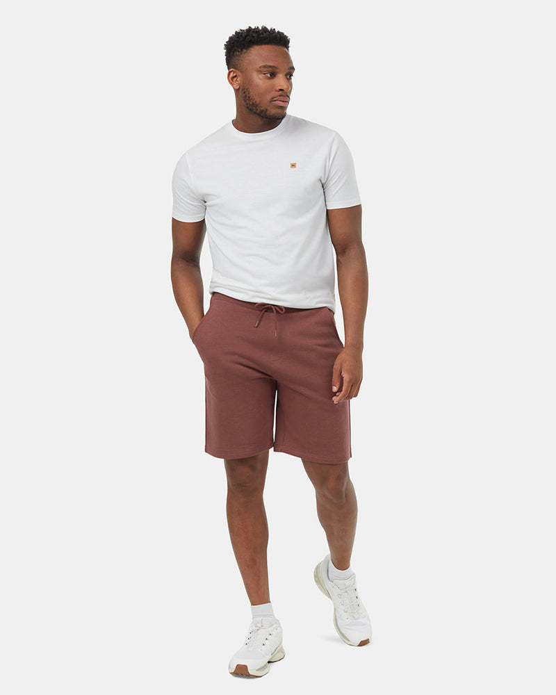 Red-Elastic-Waist-Shorts