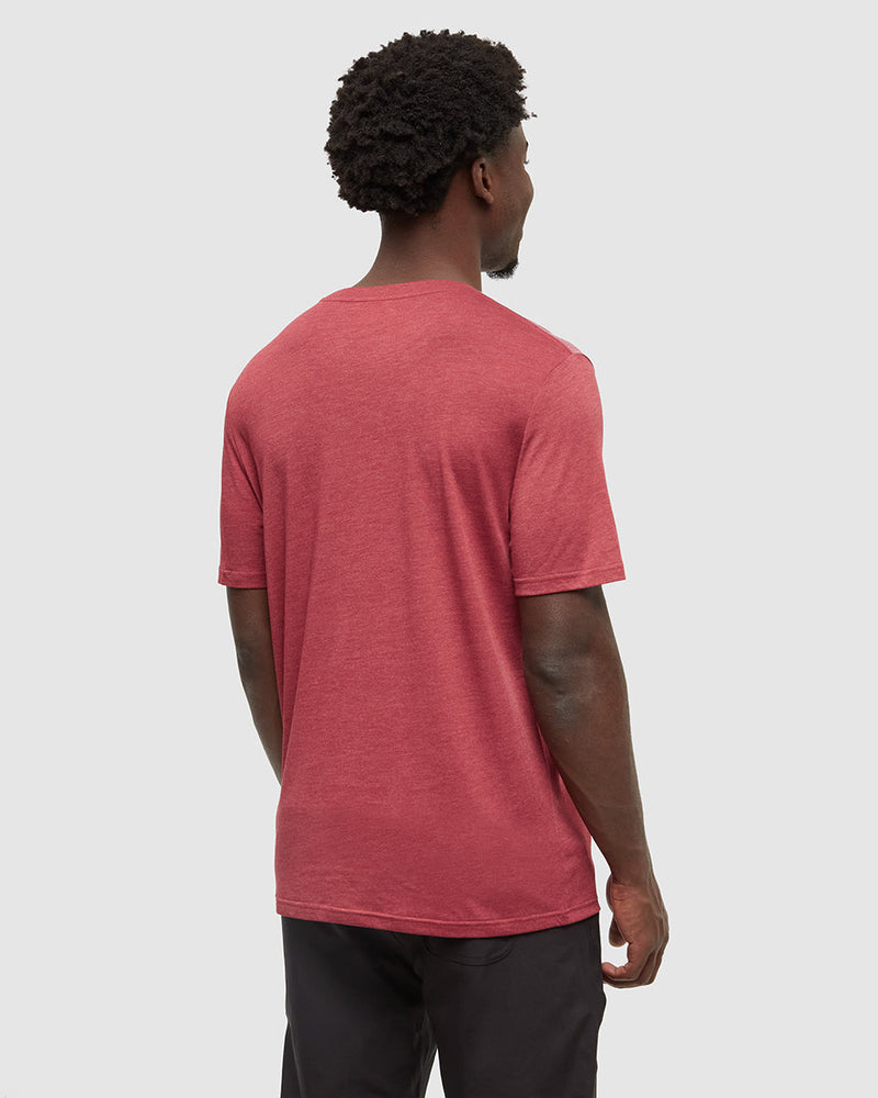 Red-Regular-Fit-Crew-Neck-T-shirt