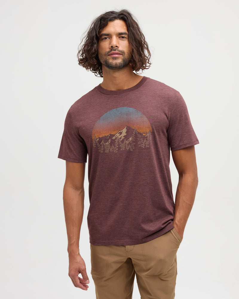 Red-Treeblend-Regular-Fit-Crew-Neck-T-shirt