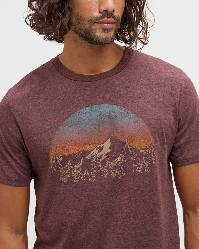 Red-Treeblend-Regular-Fit-Crew-Neck-T-shirt