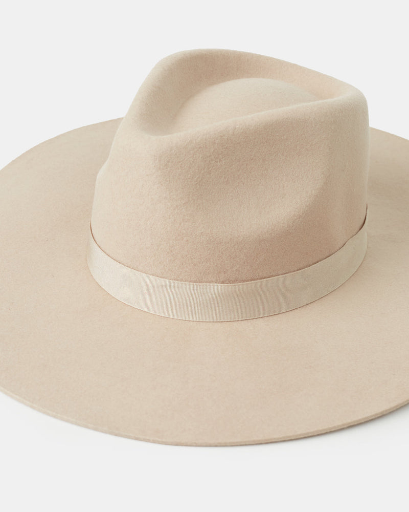 Oatmeal-Recycled-Wool-Fedora-Hat