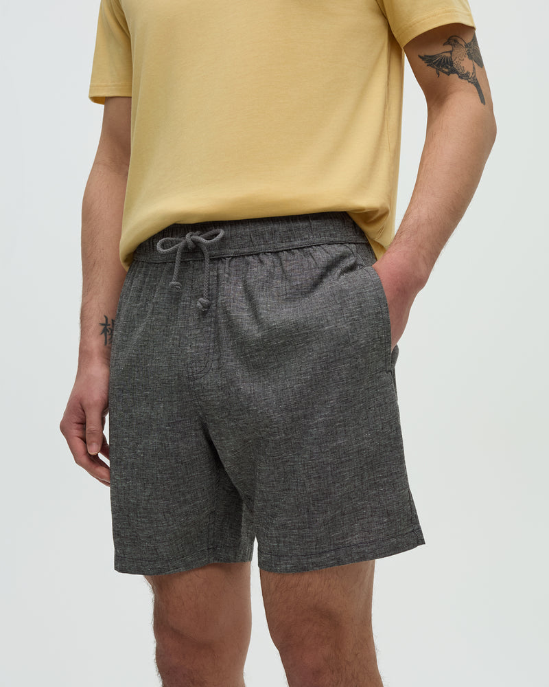 Grey-Hemp-REPREVE®-Regular-Fit-Pull-on-short