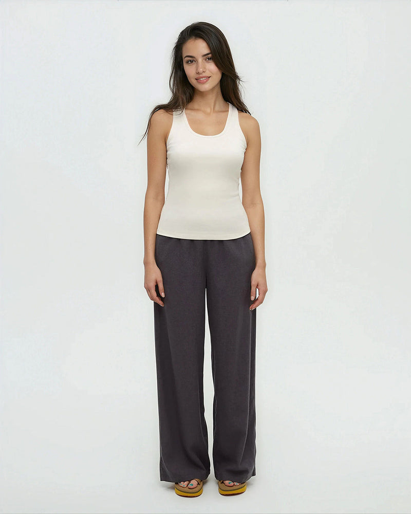 White-Soft-Fine-Rib-Cotton-Fitted-Tank