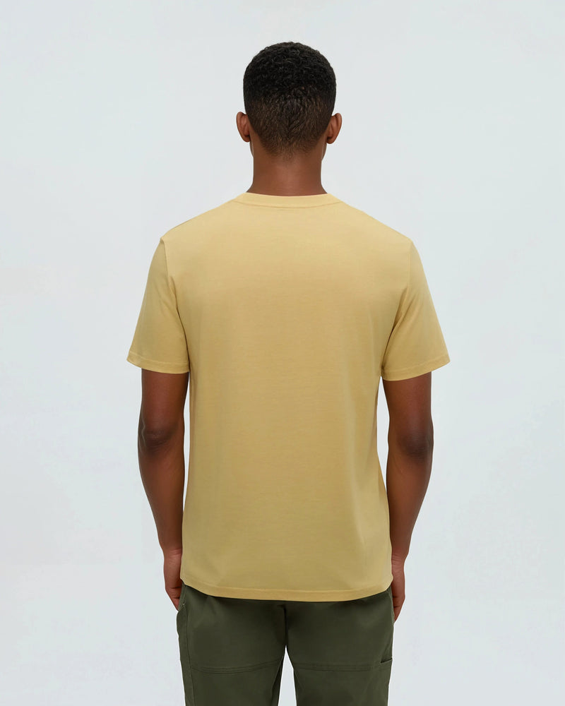 Yellow-TreeBlend-Embroidered-Graphic-T-Shirt