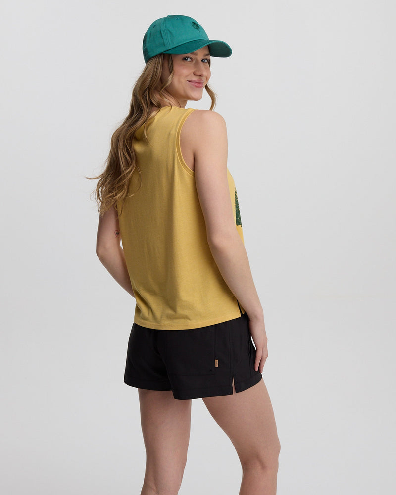 Yellow-Treeblend-Relaxed-Graphic-Crew-Neck-Tank
