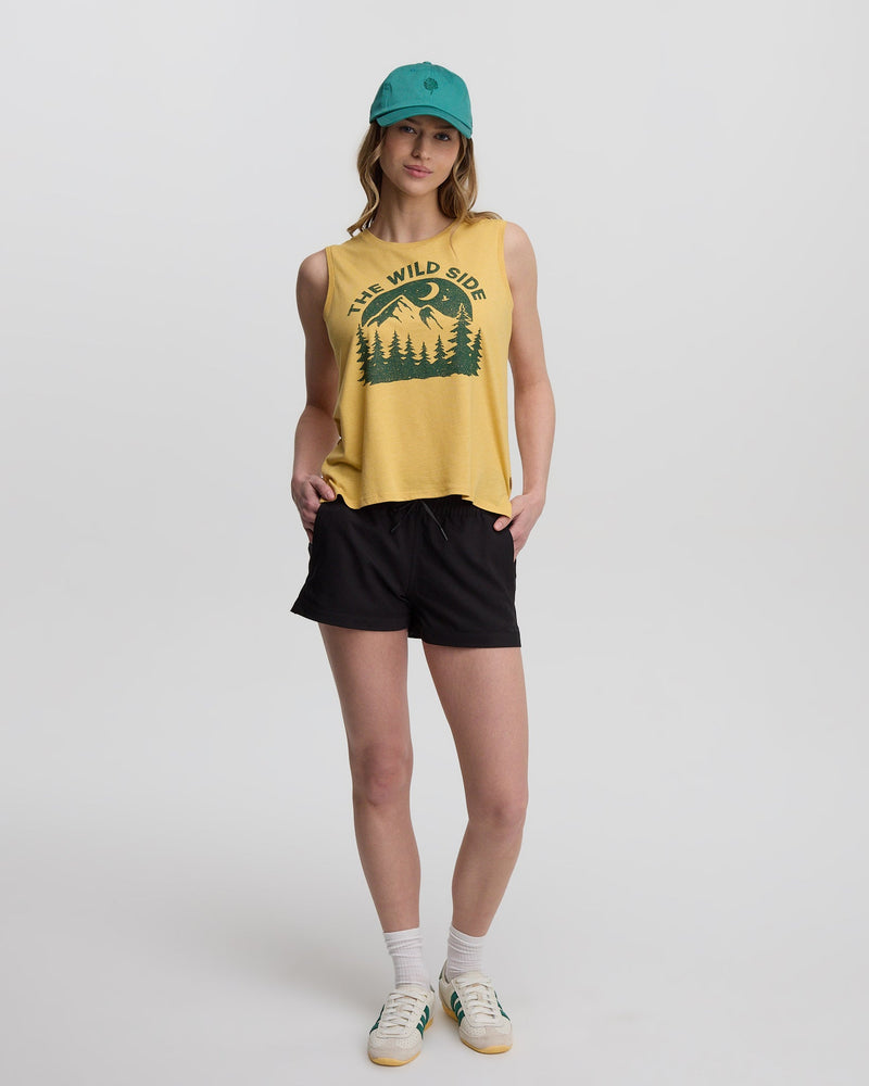 Yellow-Treeblend-Relaxed-Graphic-Crew-Neck-Tank