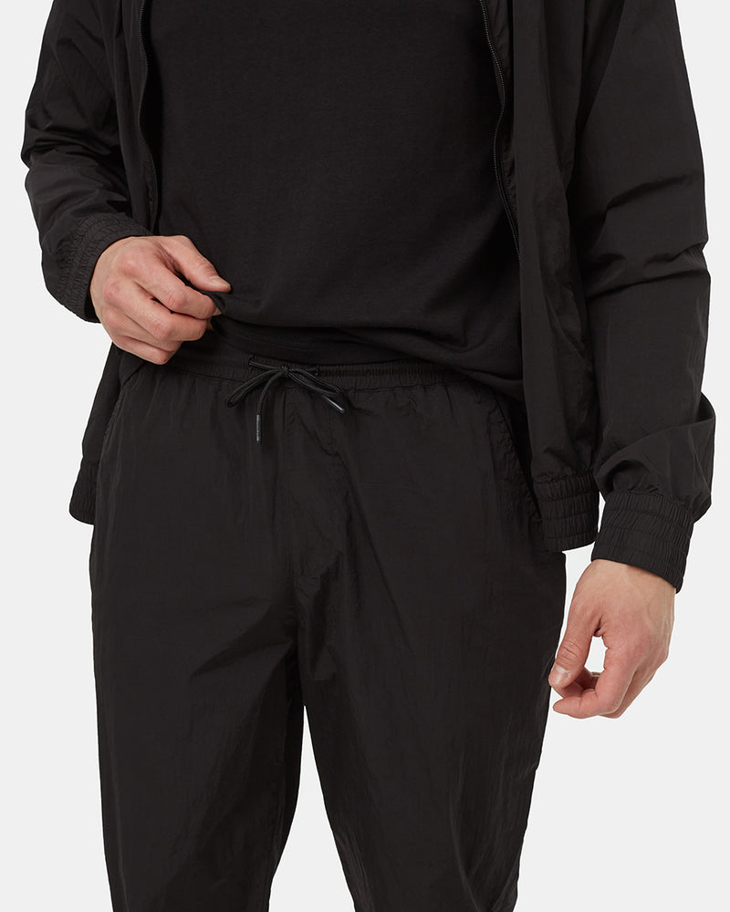Black-Recycled-Nylon-Adjustable-Joggers