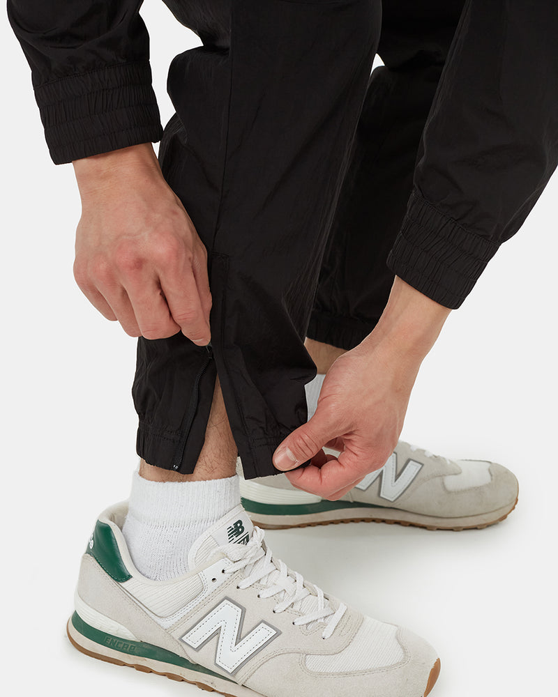 Black-Recycled-Nylon-Adjustable-Joggers