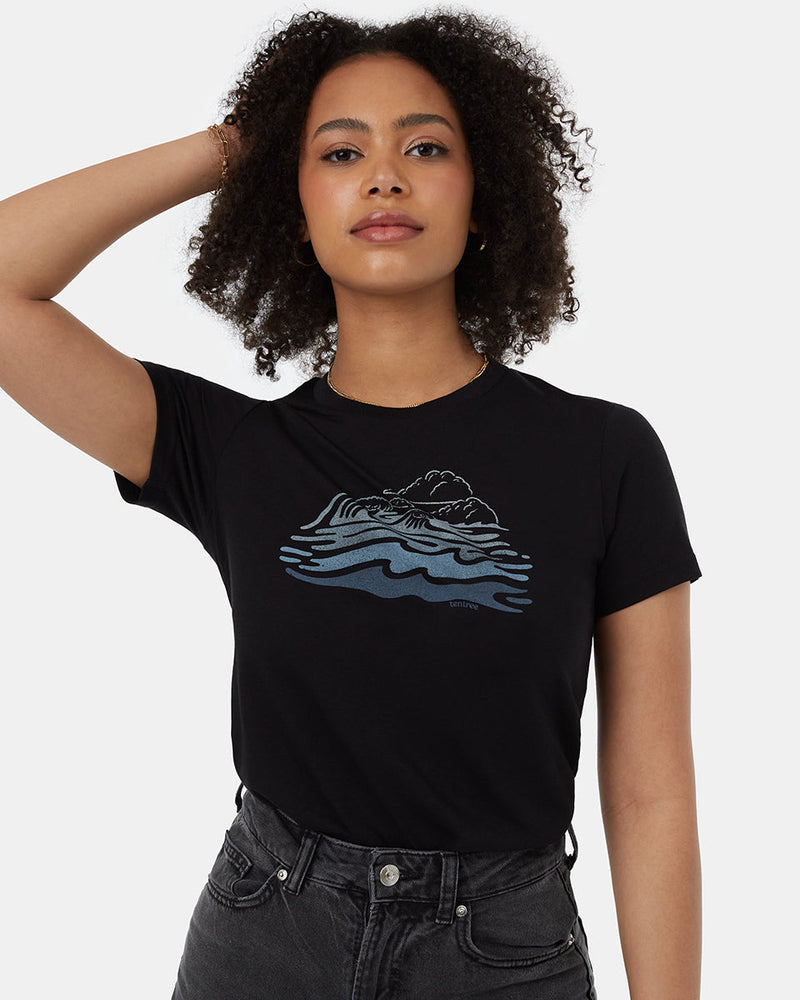 Black-Recycled-Polyester-Graphic-T-Shirt