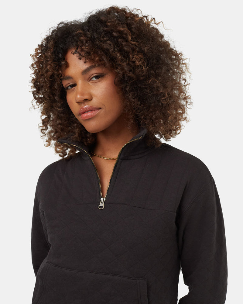 Black-Women_s-Quarter-Zip-Sweatshirt