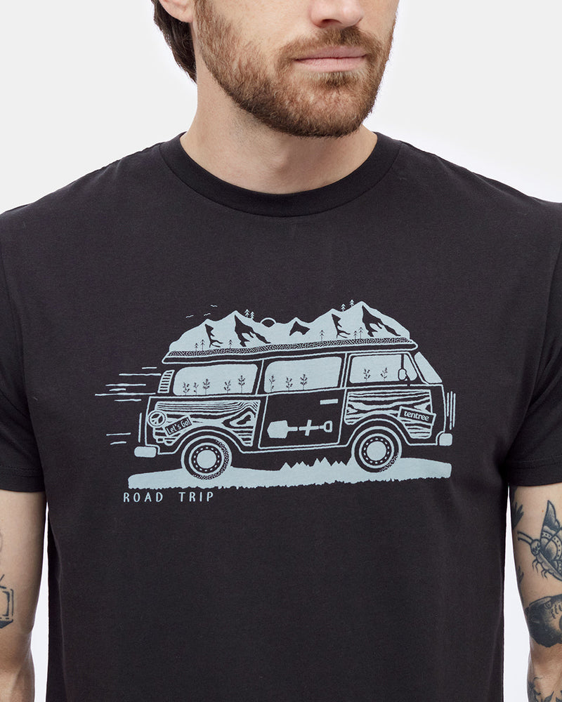 Black Men's Graphic Short Sleeve Tee