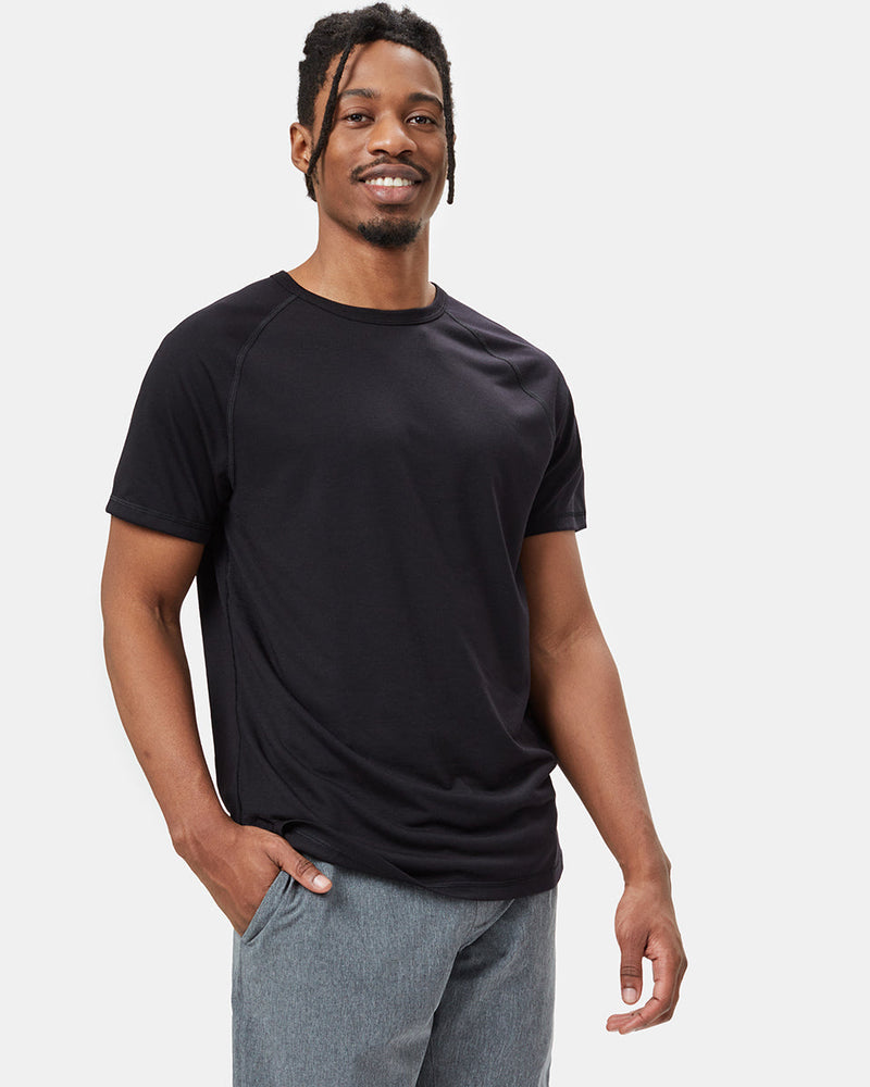 Black Men's Repreve Polyester T-Shirt