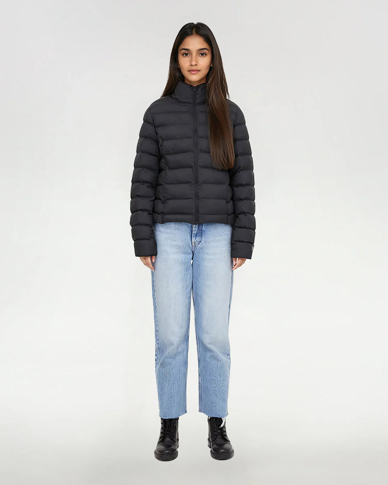 Black Women's Water Resistant Puffer Jacket