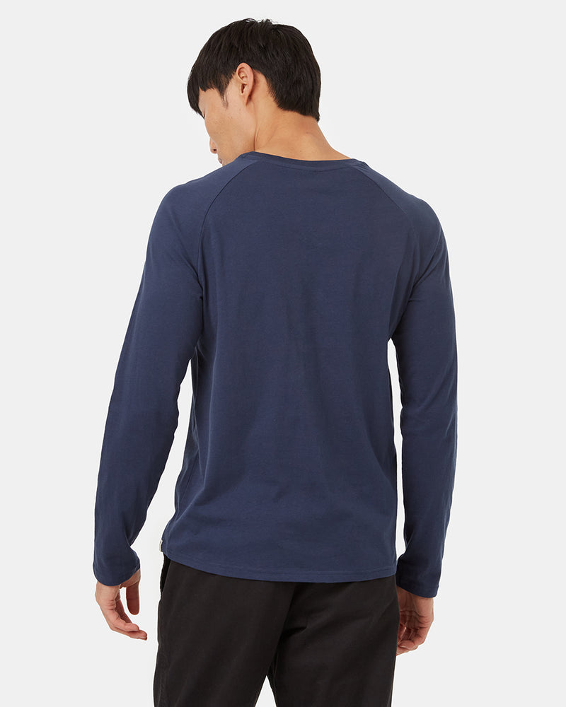 Blue-Cotton-Basic-Longsleeve-T-Shirt