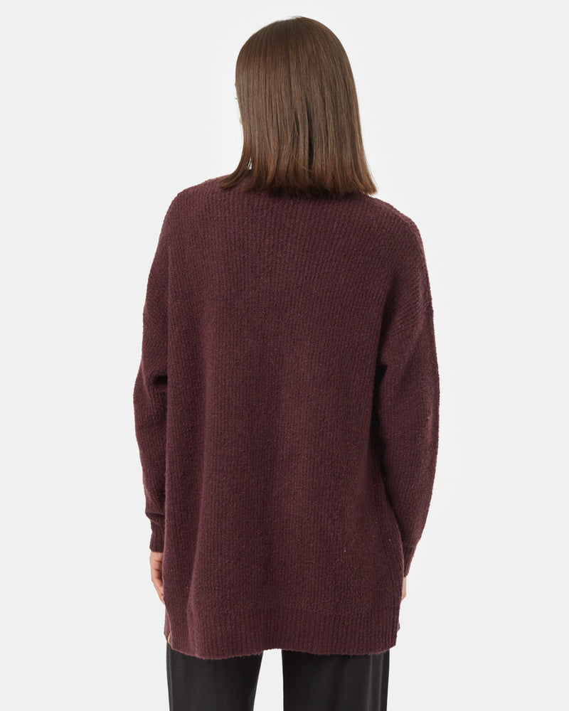 Burgundy-Women_s-Eco-Friendly-Knit-Cardigan