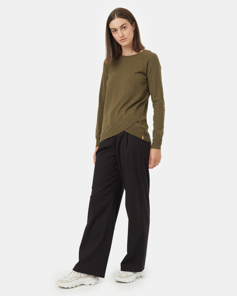 Green-Women_s-Longsleeve-Crossover-Jumper