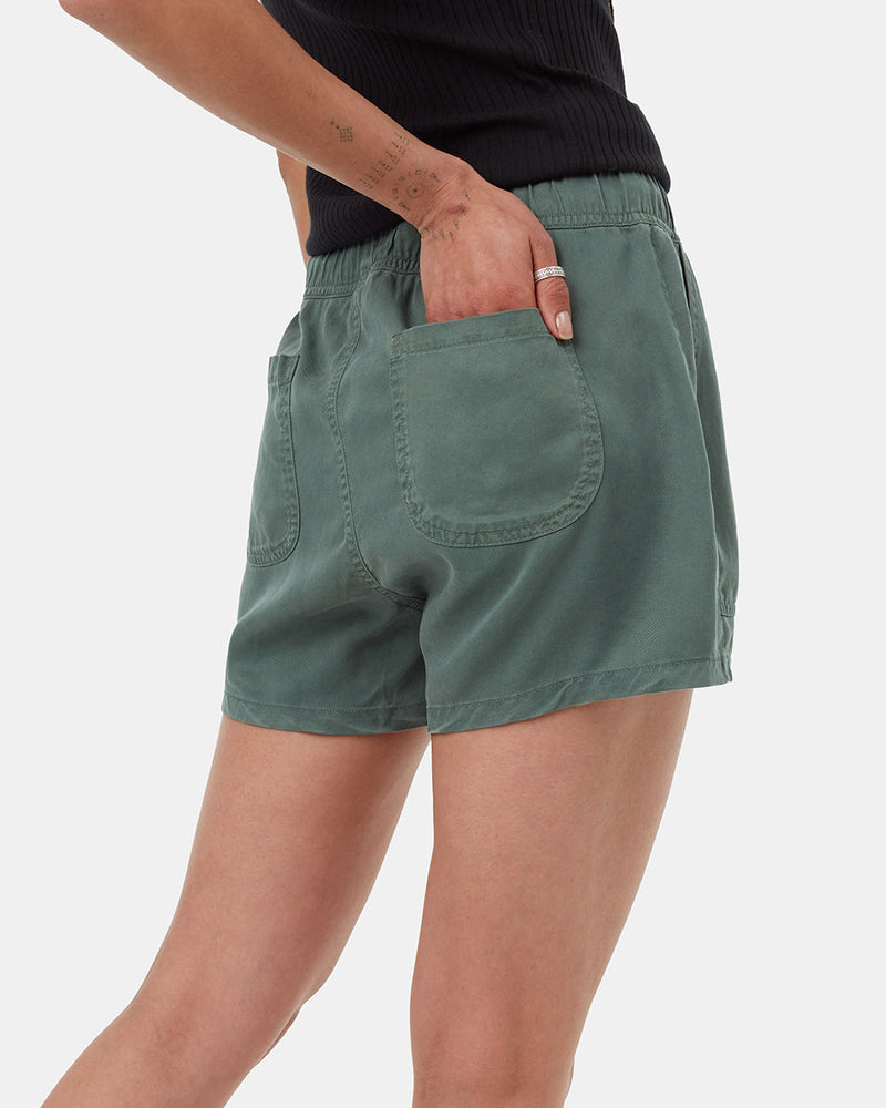 Green-Womens-Casual-Summer-Shorts