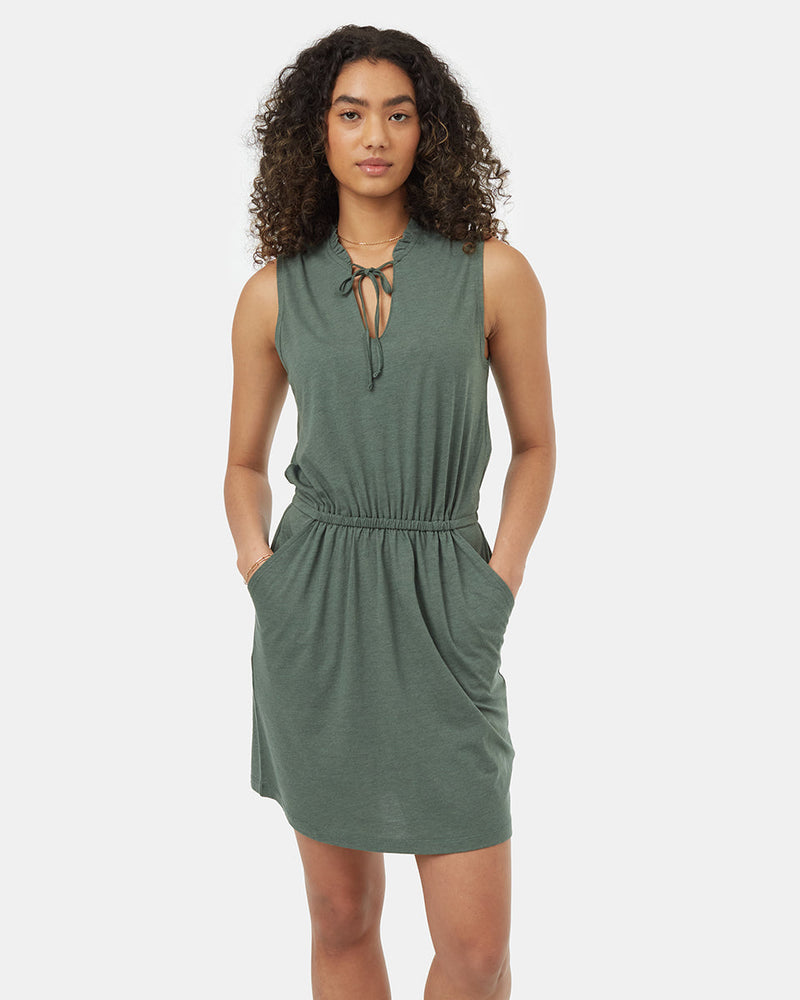 Green-Womens-Recycled-Polyester-Dress