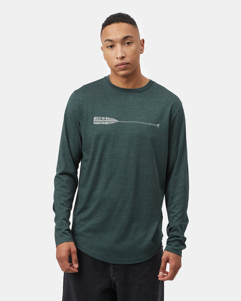 Green Men's Graphic Long Sleeve Shirt