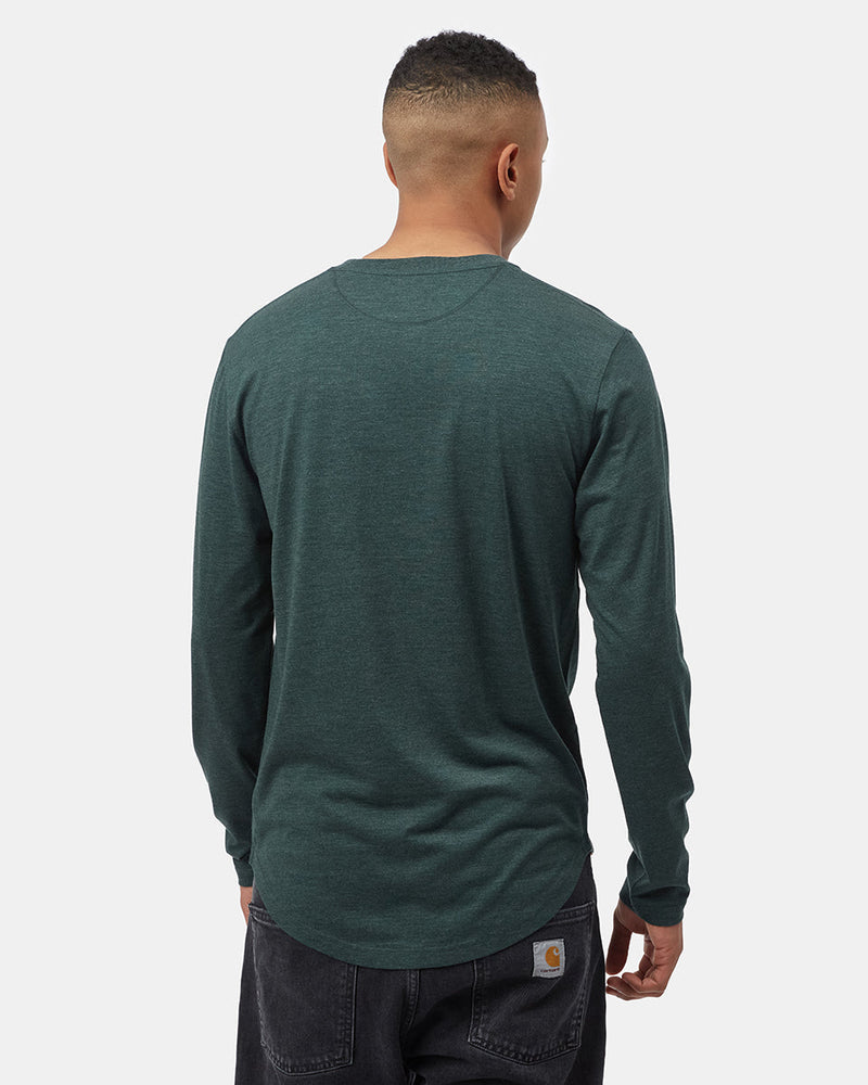 Green Men's Graphic Long Sleeve Shirt