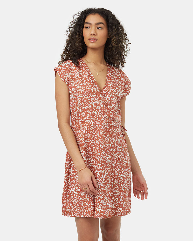 Multi-Womens-Tencel-Wrap-Dress