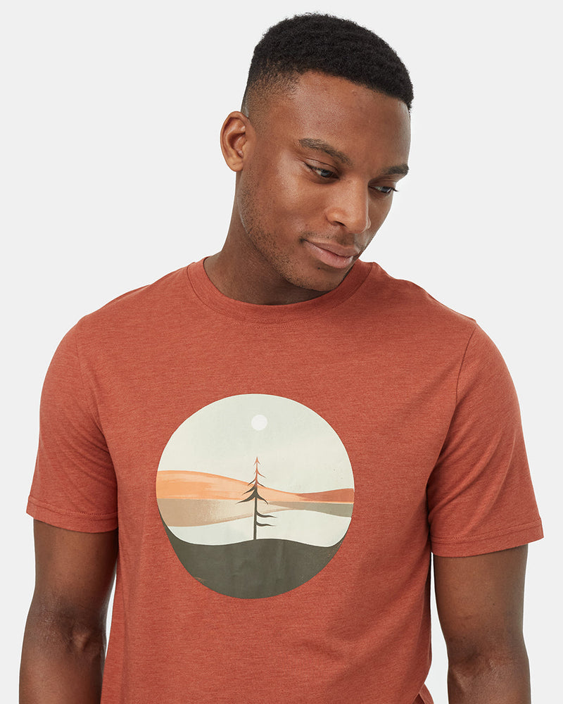 Orange-Recycled-Polyester-Graphic-Tee