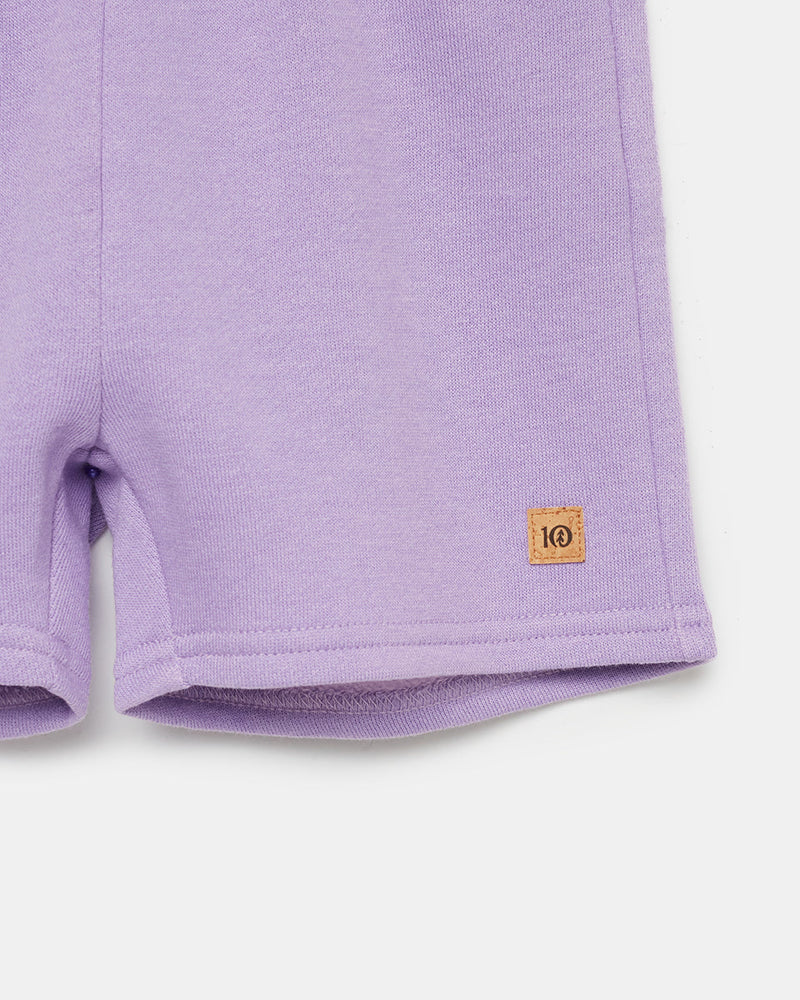Purple-Kids-Organic-Cotton-Fleece-Short