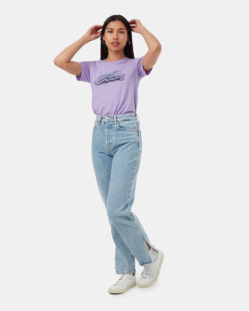 Purple-Recycled-Polyester-Graphic-T-Shirt