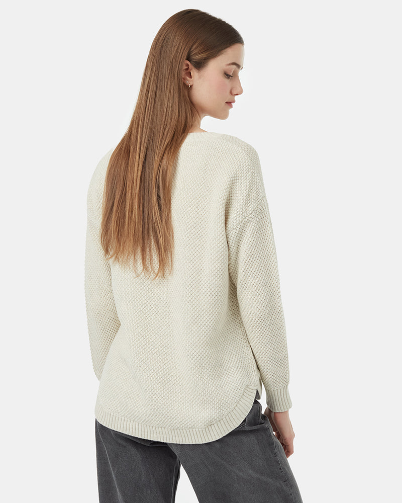White-Womens-Organic-Cotton-Knit-Sweater