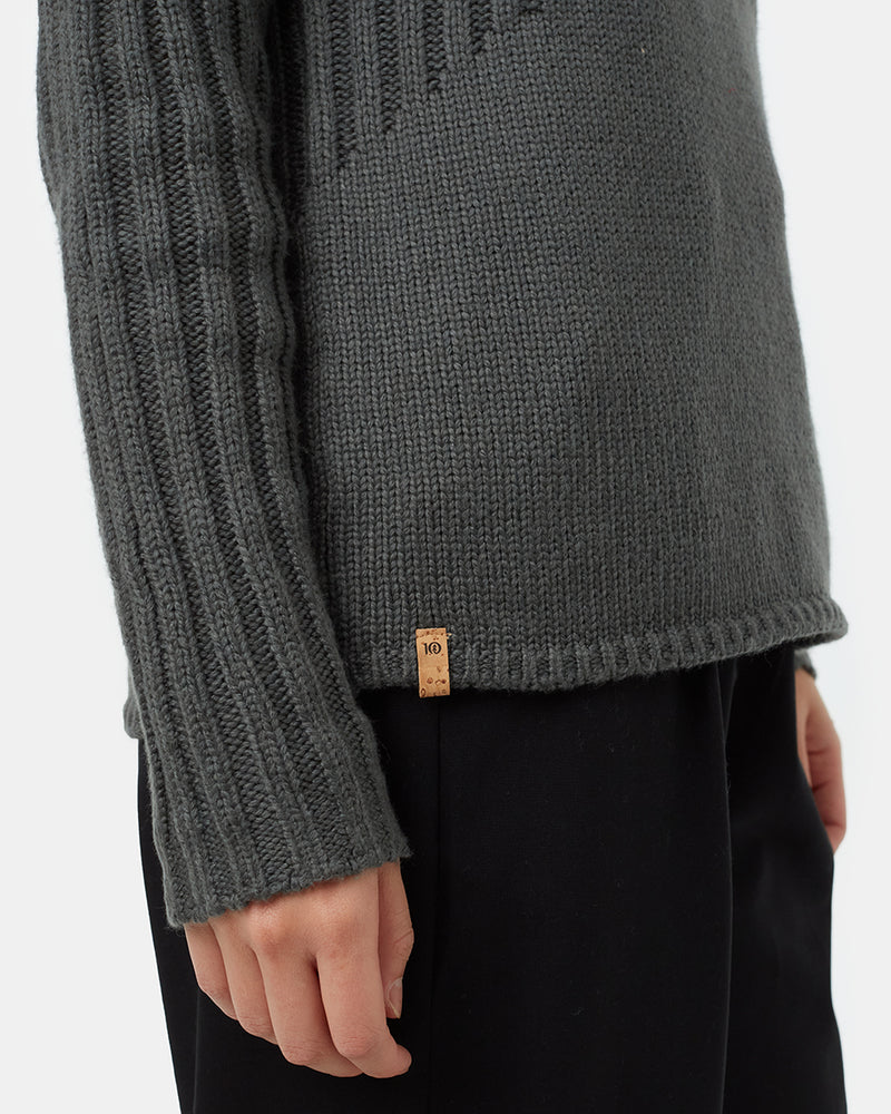 Womens-Mock-Neck-Knit-Sweater