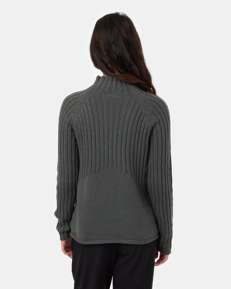 Womens-Mock-Neck-Knit-Sweater