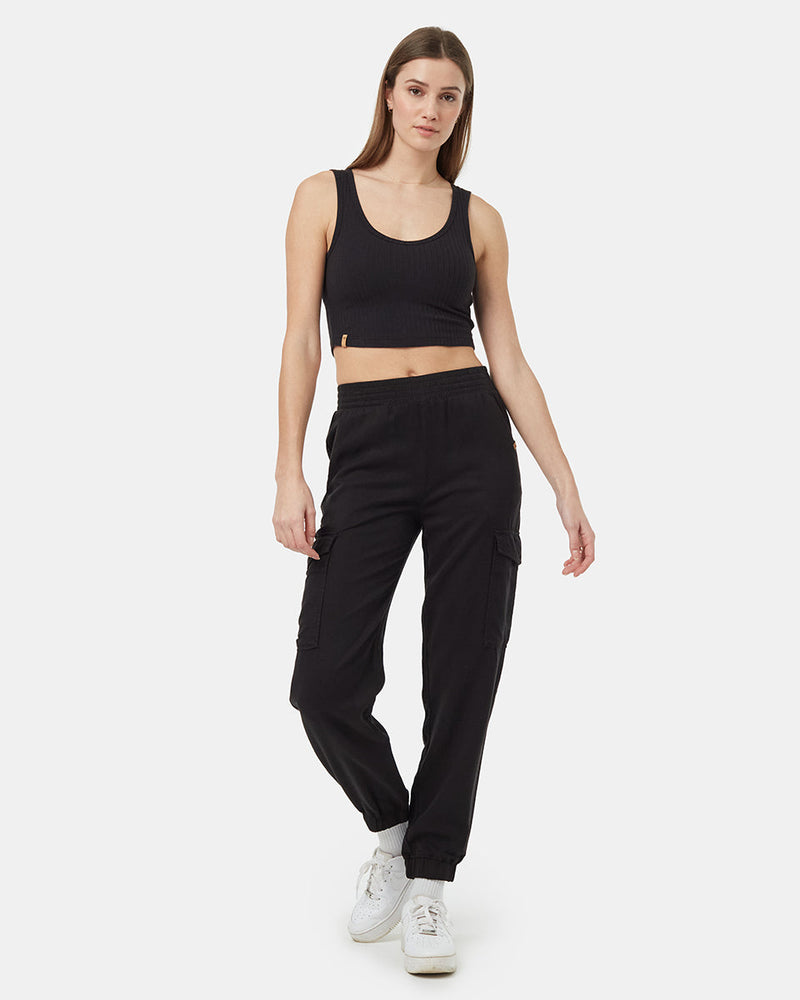 Womens_Black_Tencel_Joggers