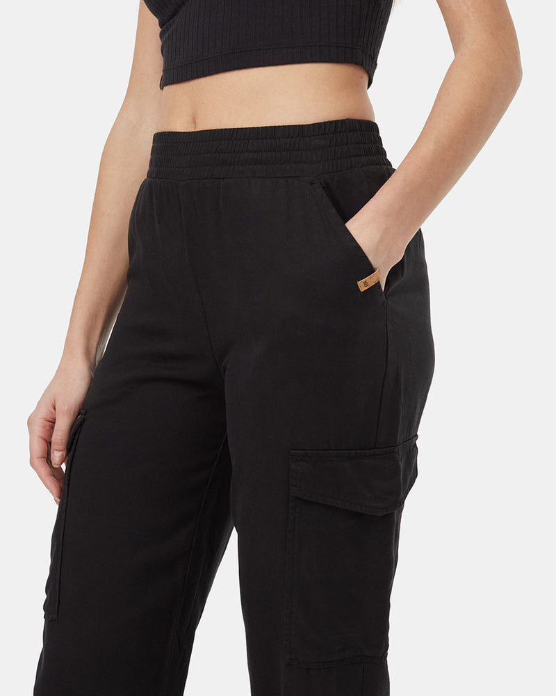 Womens_Black_Tencel_Joggers