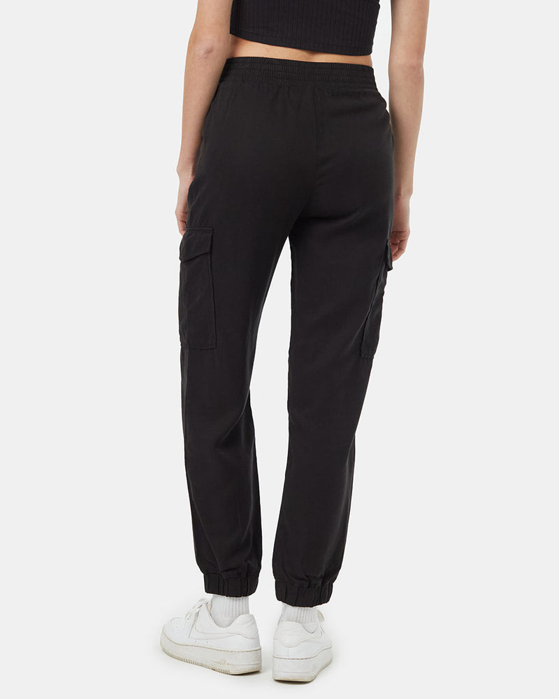 Womens_Black_Tencel_Joggers
