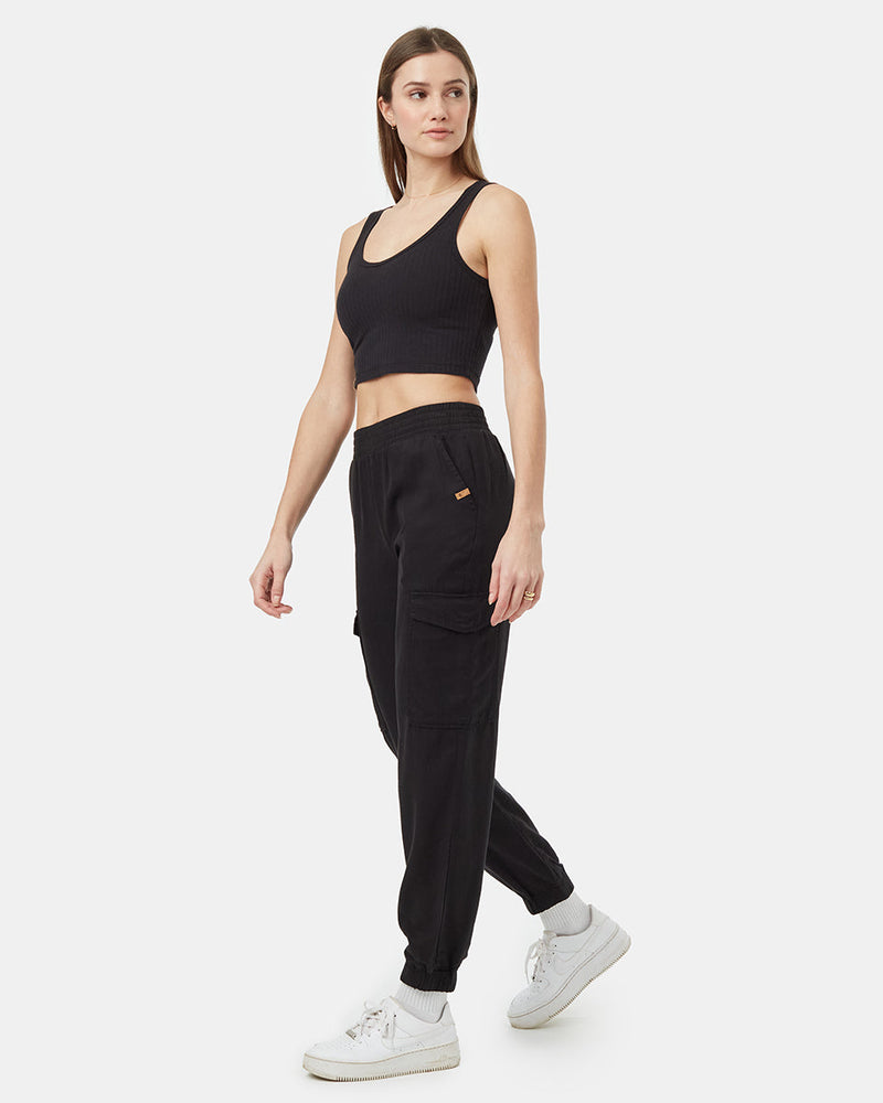 Womens_Black_Tencel_Joggers