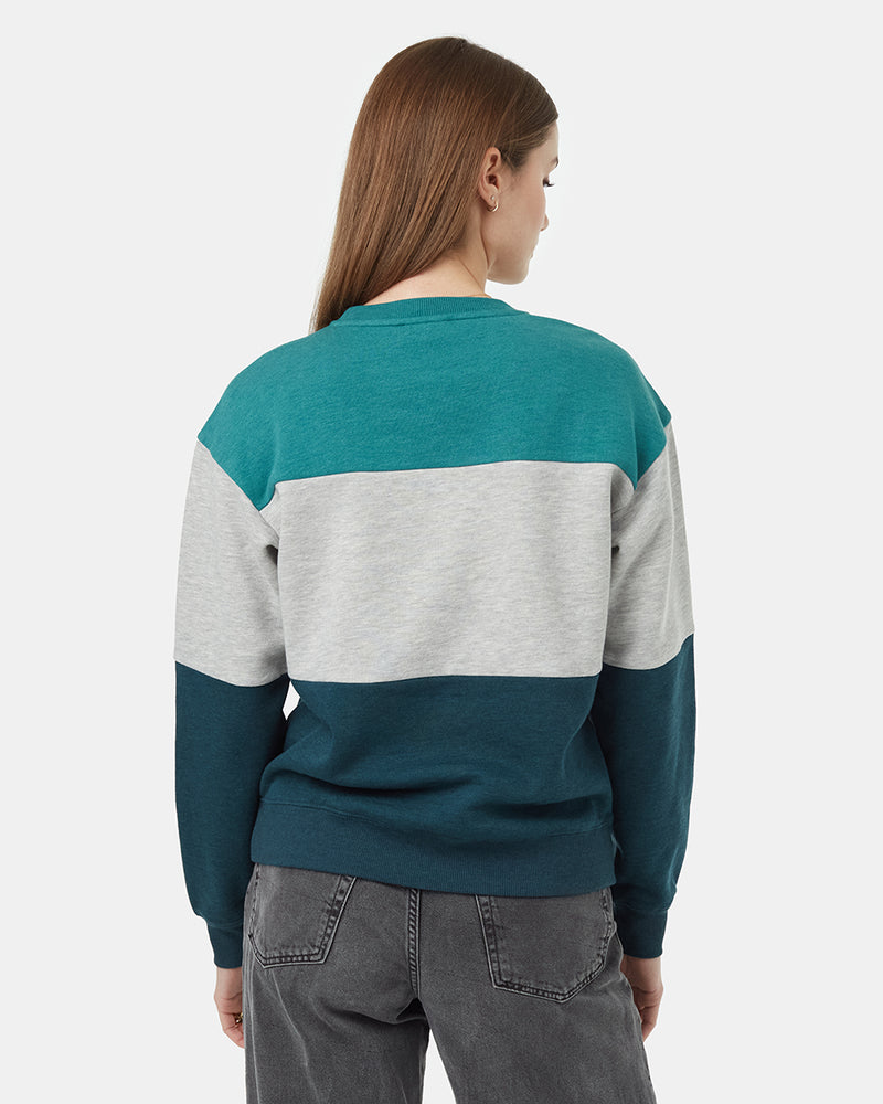 Teal Grey Crew