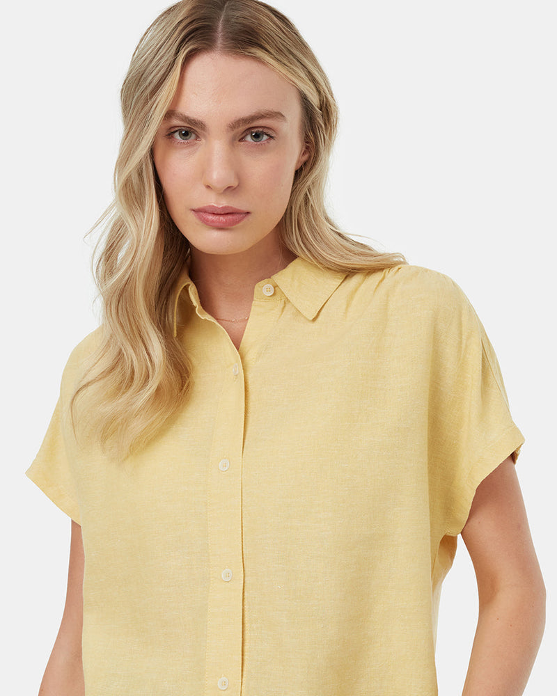 Yellow-Womens-Hemp-Dolman-Top