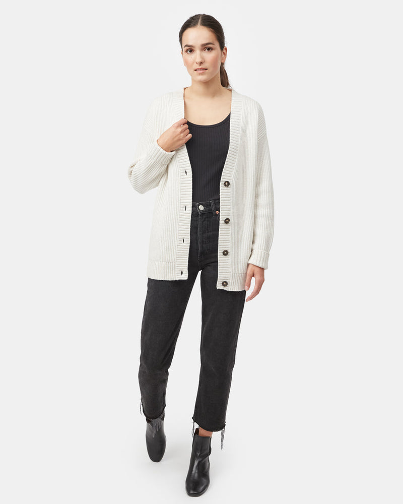 Women's Oversized Long Wool Cardigan
